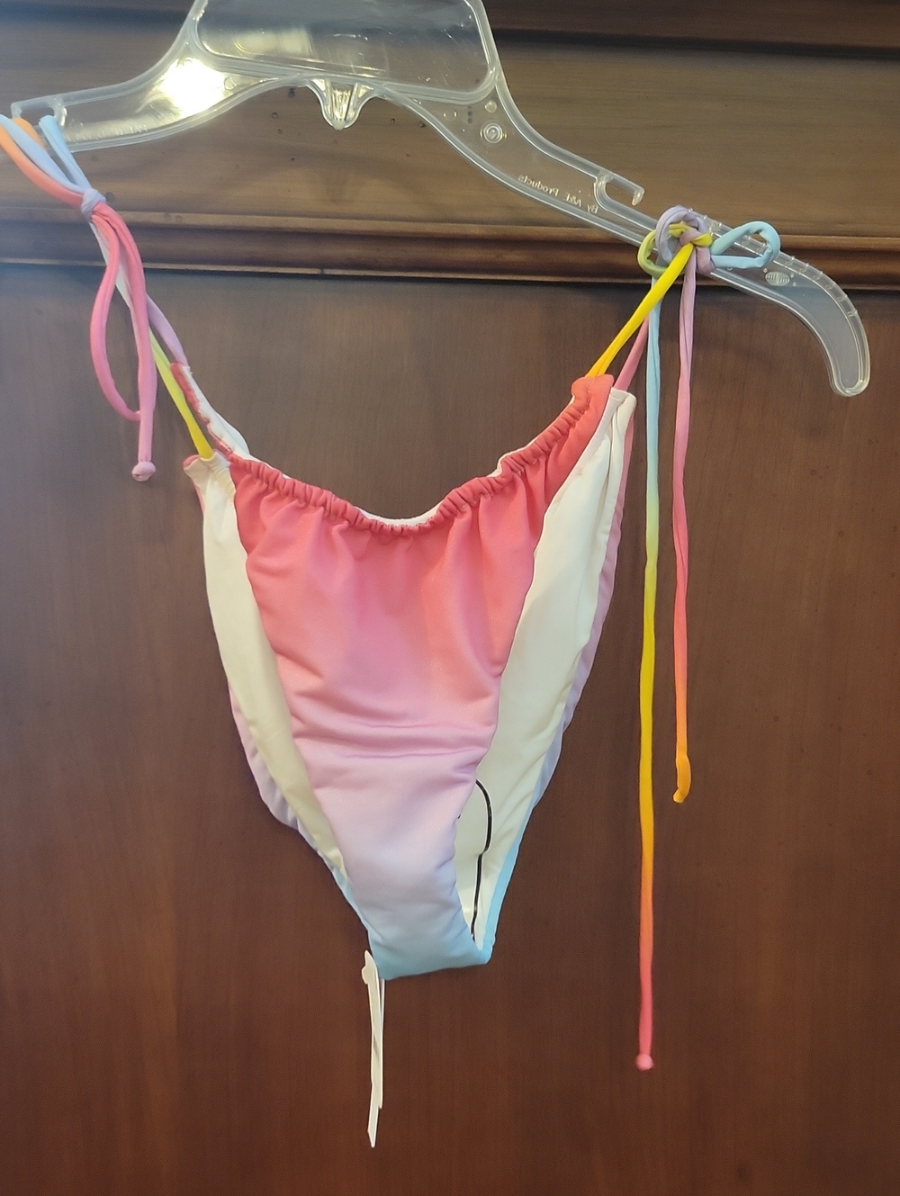 NEW Monica Hansen Beachwear MHB miami vice string bikini bottoms colorful Size M